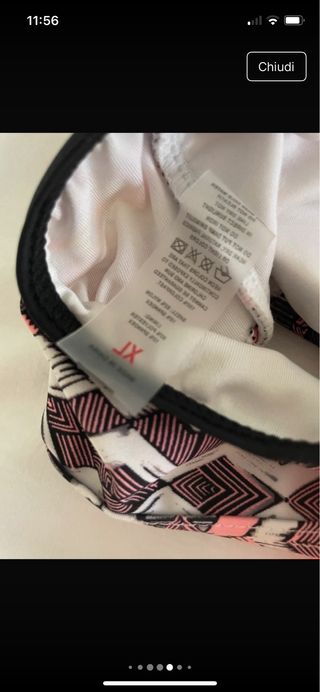 Costume parte superiore arancio e rosa