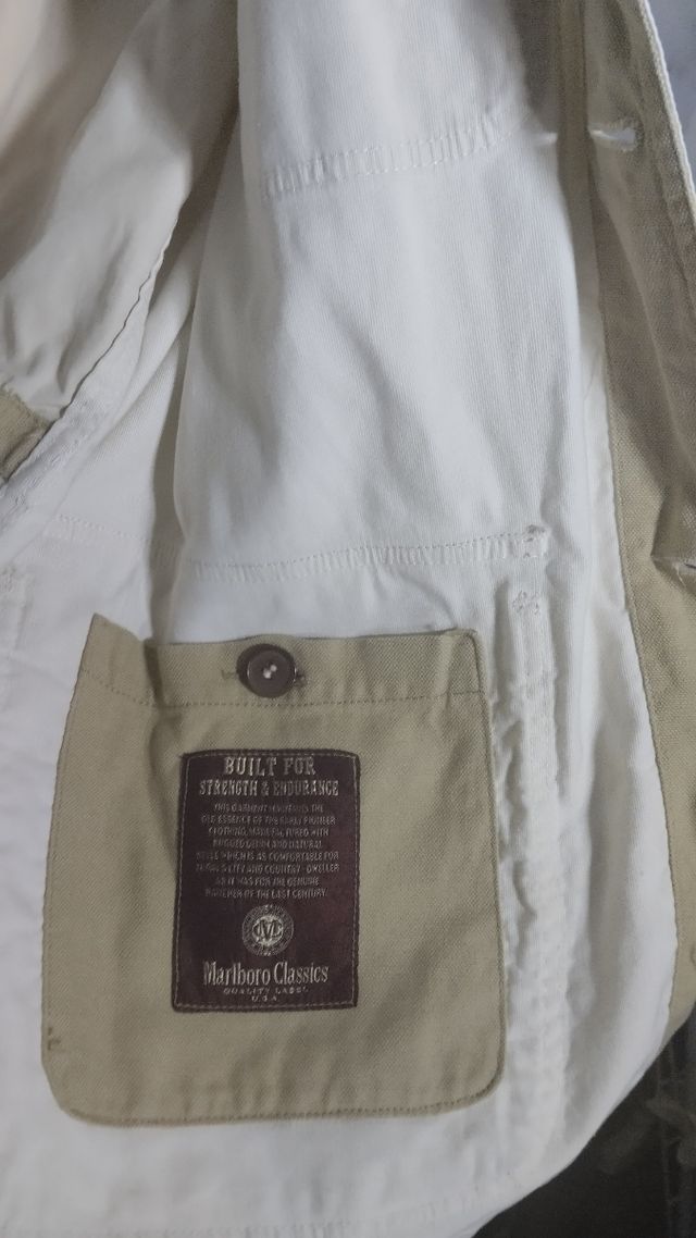 Giacca sahariana vintage Marlboro