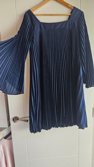 Vestido plisado midi Pedro del Hierro