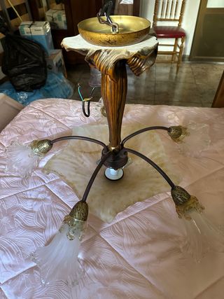 Lampara techo 5 luces vintage