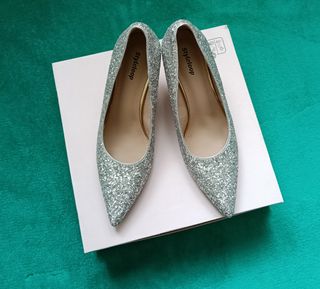 Zapatos Styleloop Plata Brillantes