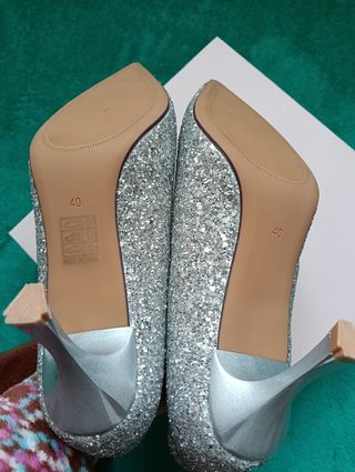 Zapatos Styleloop Plata Brillantes