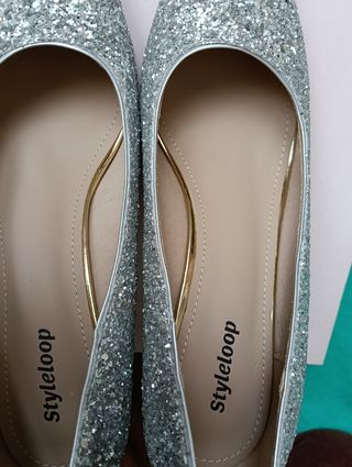 Zapatos Styleloop Plata Brillantes
