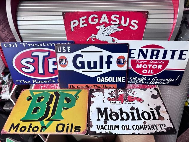 Set di 6 poster in metallo Il mondo dei motori