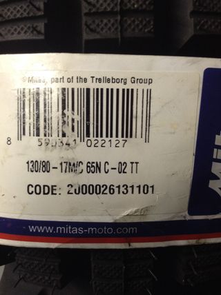 RUEDA OFF ROAD 130/80-17 -OFERTA -envio incluido