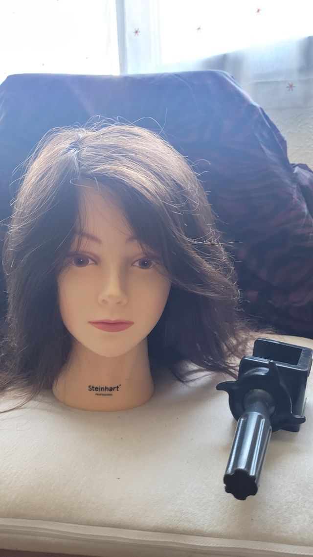 Cabeza de maniquí peluquería