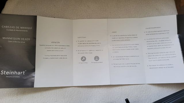 Cabeza de maniquí peluquería