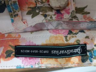 Pantalones flores talla 36