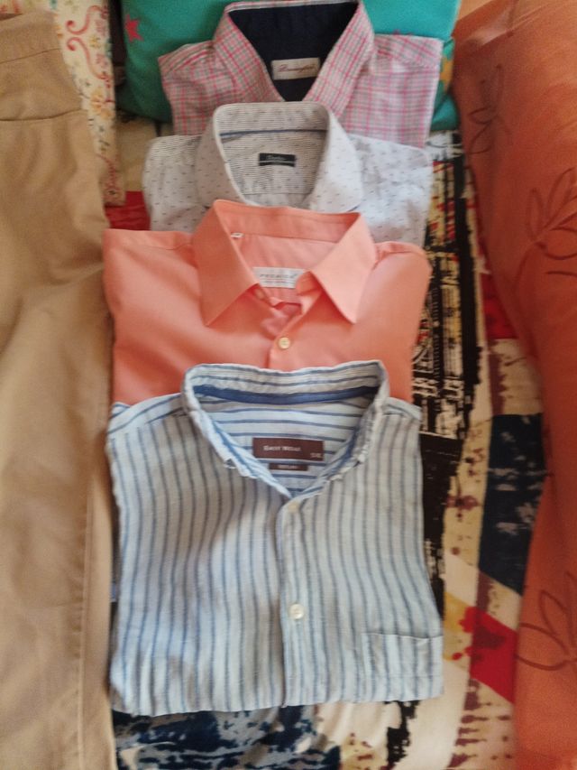4 camisas hombre + pantalón