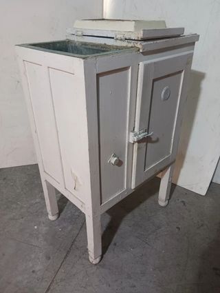 Frigorifico Antiguo Blanco de madera