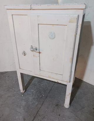 Frigorifico Antiguo Blanco de madera