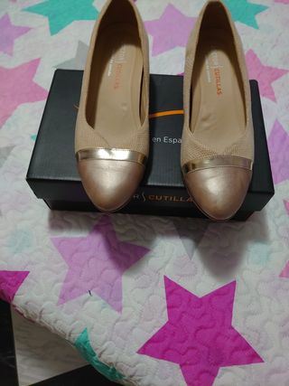 Zapatos Doctor Cutillas beige, talla 38