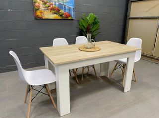 Mesa de Comedor 140x80cm + 4 sillas
