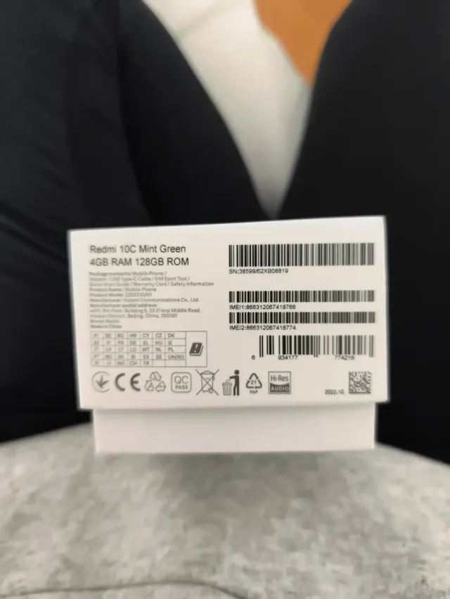 Redmi 10C- Móvil Verde menta.