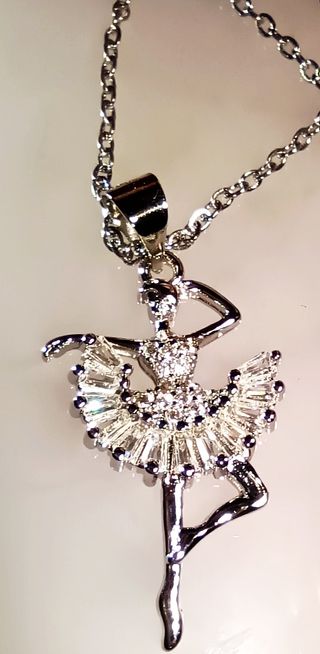 Collar Bailarina Plata de Ley 925