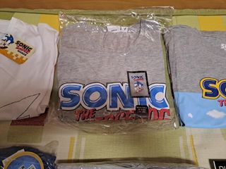 Camisetas nuevas de Sonic del videojuego talla XL