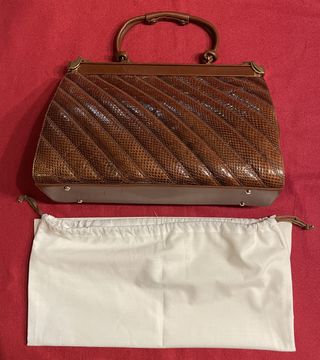 BOLSO DE PIEL DE SERPIENTE