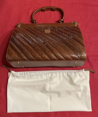 BOLSO DE PIEL DE SERPIENTE