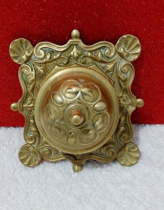 Tintero De Bronce Antiguo