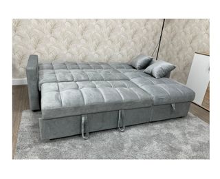 Sofa cama reversible en terciopelo
