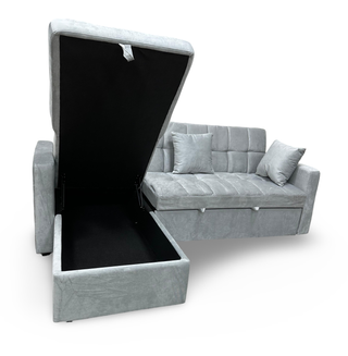 Sofa cama reversible en terciopelo