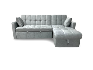 Sofa cama reversible en terciopelo