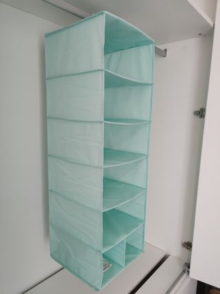 Organizador colgante tela para ropa y zapatos