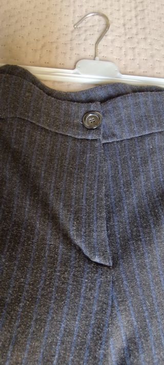 Pantaloni Grigio a Righe Donna