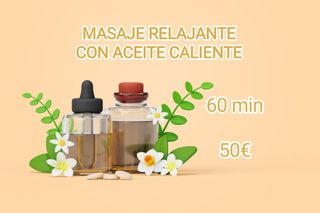 Masaje relajante con aceite caliente
