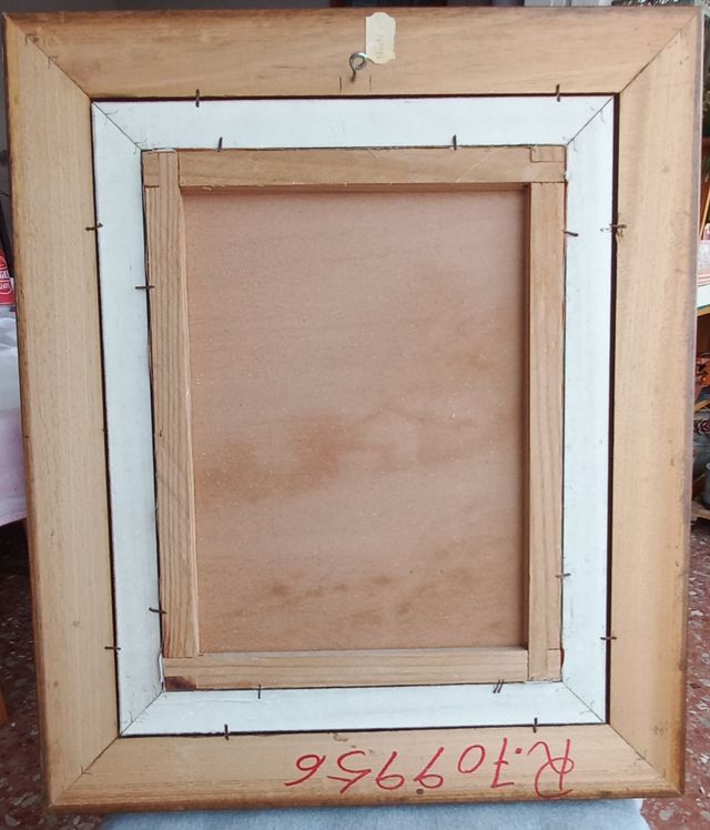 Cuadro al óleo: paisaje campestre