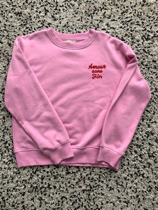 Sudadera rosa Amour Sans Fin