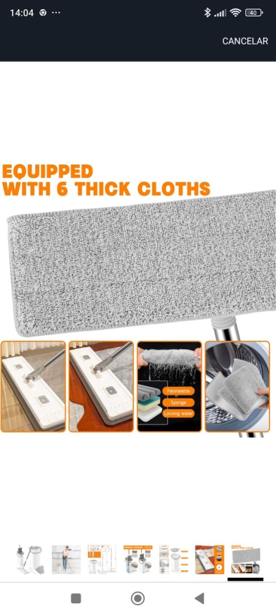 Mopa fregona cubo microfibra