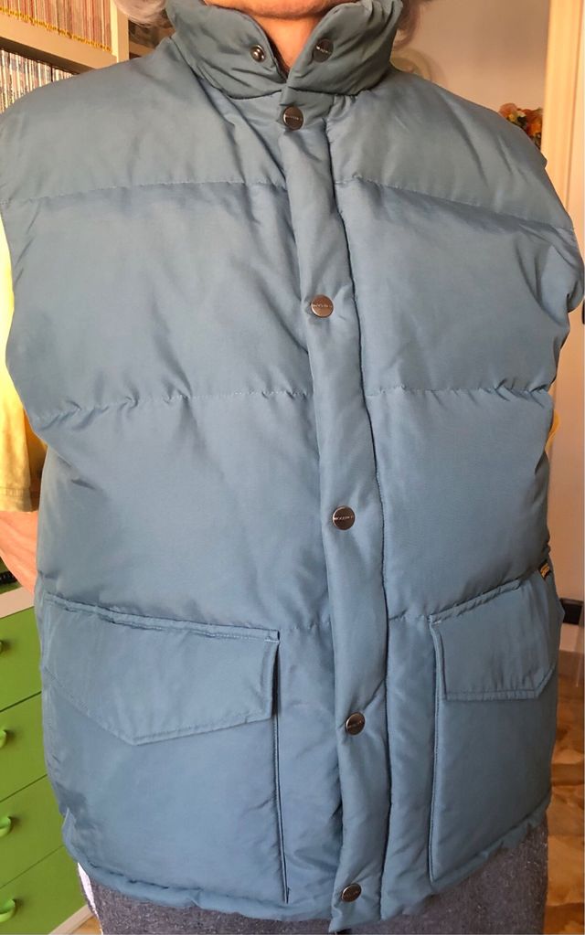Gilet Woolrich Uomo Tg.L colore azzurro/grigio.