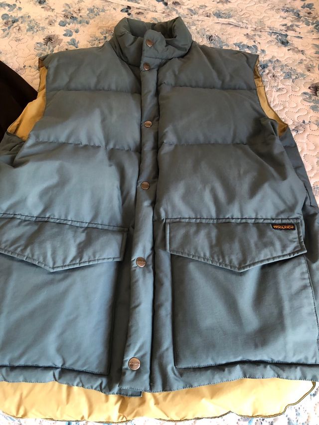 Gilet Woolrich Uomo Tg.L colore azzurro/grigio.
