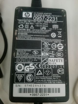 CABLE IMPRESORA HP + Cable USB HP ORIGINAL 