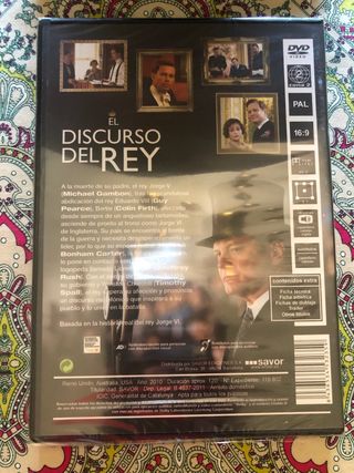 DVD El Discurso del Rey