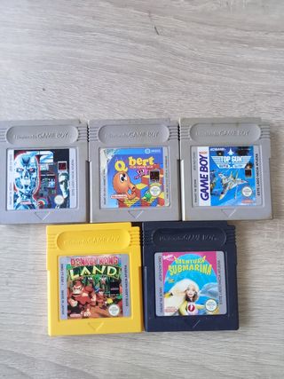 5 Juegos Game Boy clásicos ,funcionan perfectament