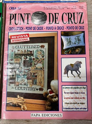 Lote revistas punto de cruz