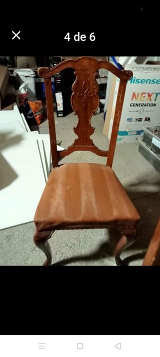 Mesa antigua regalo las sillas