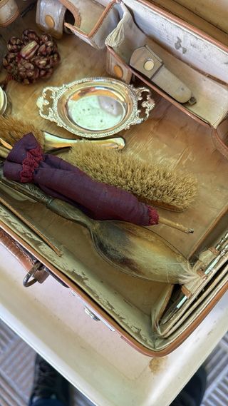 ANTIGUO NECESER DE VIAJE AÑOS 20