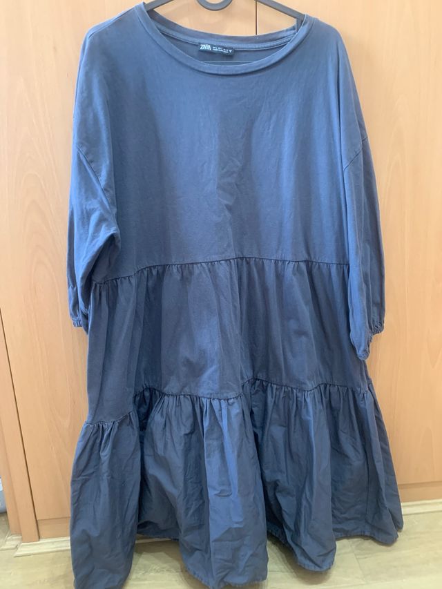 Vestido gris zara