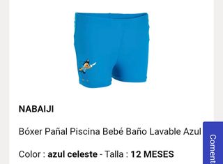 Bañador pañal talla 12 meses Nuevo