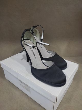 Zapatos La Source negros tacón