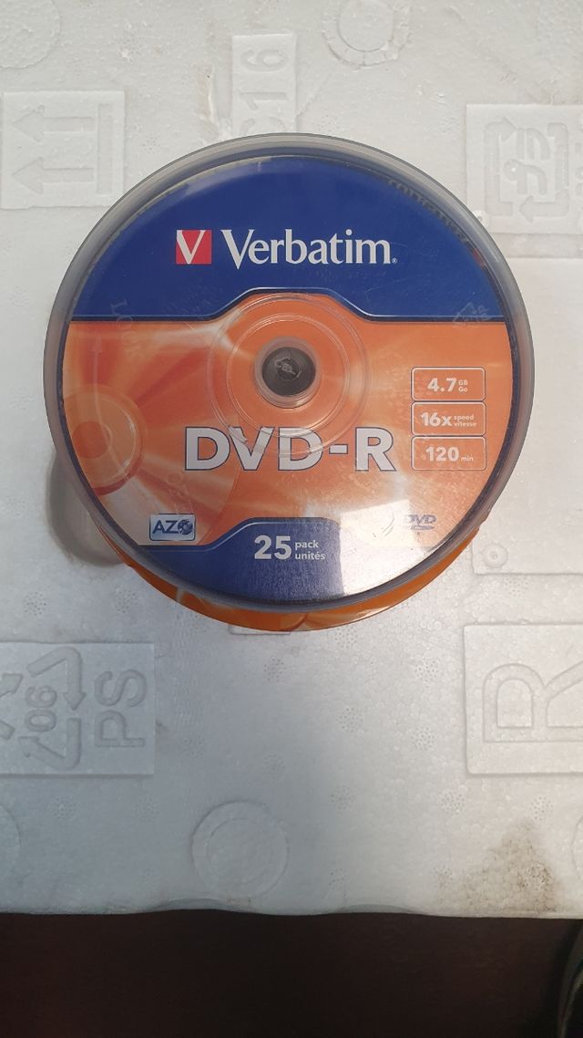 Caja 25 DVD-R Sin abrir