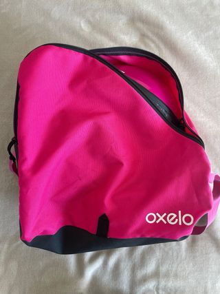 Patines, bolsa, casco  y protecciones