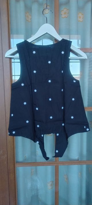 Blusa algodón Mango