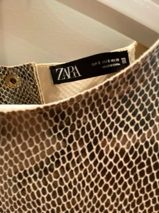 Chaleco Zara serpiente talla S