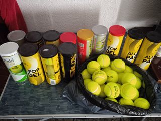 pelotas de tenis casi nuevas