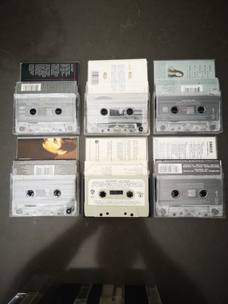 Casetes pop rock funk