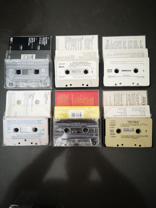 Casetes pop rock funk